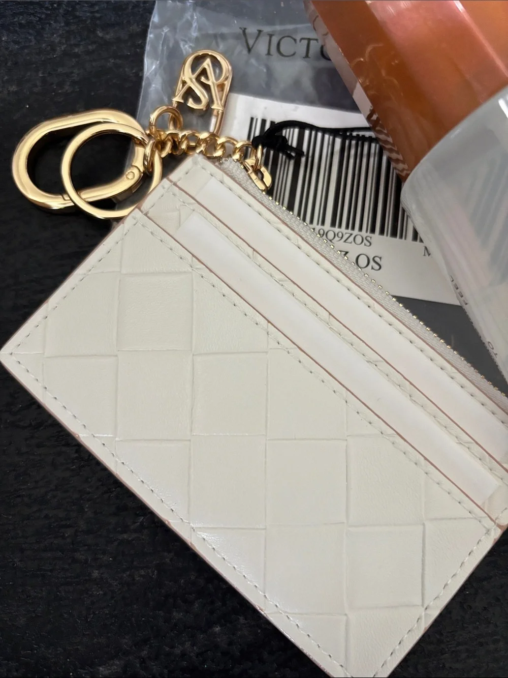 Victoria's Secret Spiced Vanilla Crème Mist with White Cardholder nwt - Picture 2 of 3